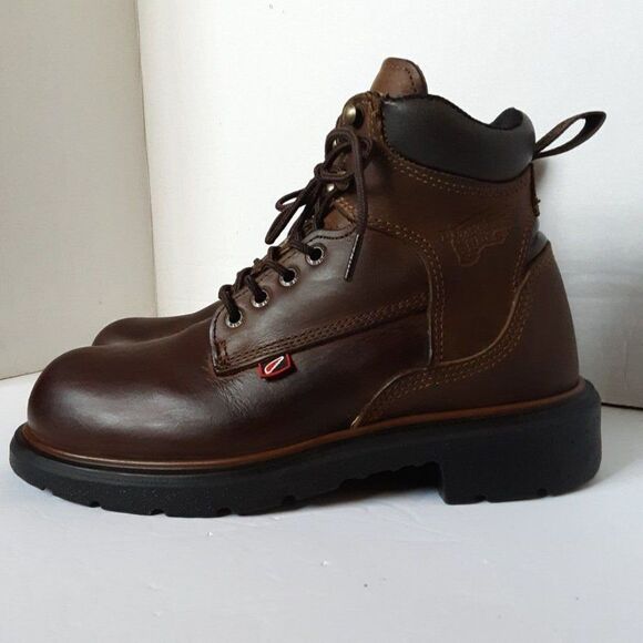 Red Wings Men's Size 6M Brown Leather Oil Resistant Work Shoes - Picture 5 of 12